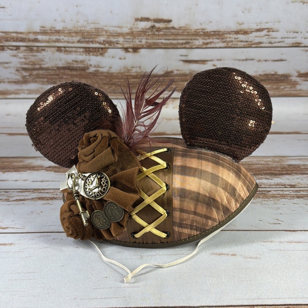 Disney Steampunk Minnie Ears Hat Limited Release 2013 Couture Year Of The Ear